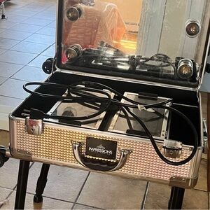 Impressions Silver Black and Grey Travel Vanity